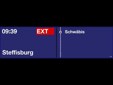 SBB/BLS TTS Ansage • EXT • Verbindung: Extrazug Thun – Steffisburg