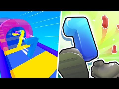 Math Race 3D vs Crazy Number Run - Max Levels Gameplay (Part 1) 123456789