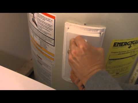 How to reset a water heater shut-off button