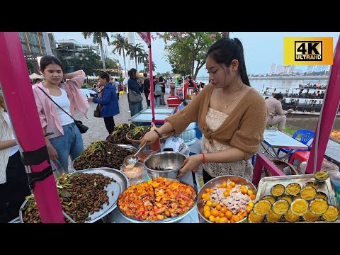 Amazing! Street Food Tour! Phnom Penh City - Food Market Collection 2026