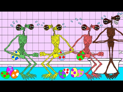 Siren Head Vs Piggy, Siren Head Eggs, Roblox Piggy Animation