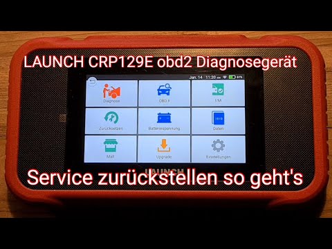 Launch crp129e obd2 Diagnosegerät Service zurückstellen so geht's