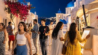 Santorini, Greece 🇬🇷- Summer 4K HDR Walking Tour
