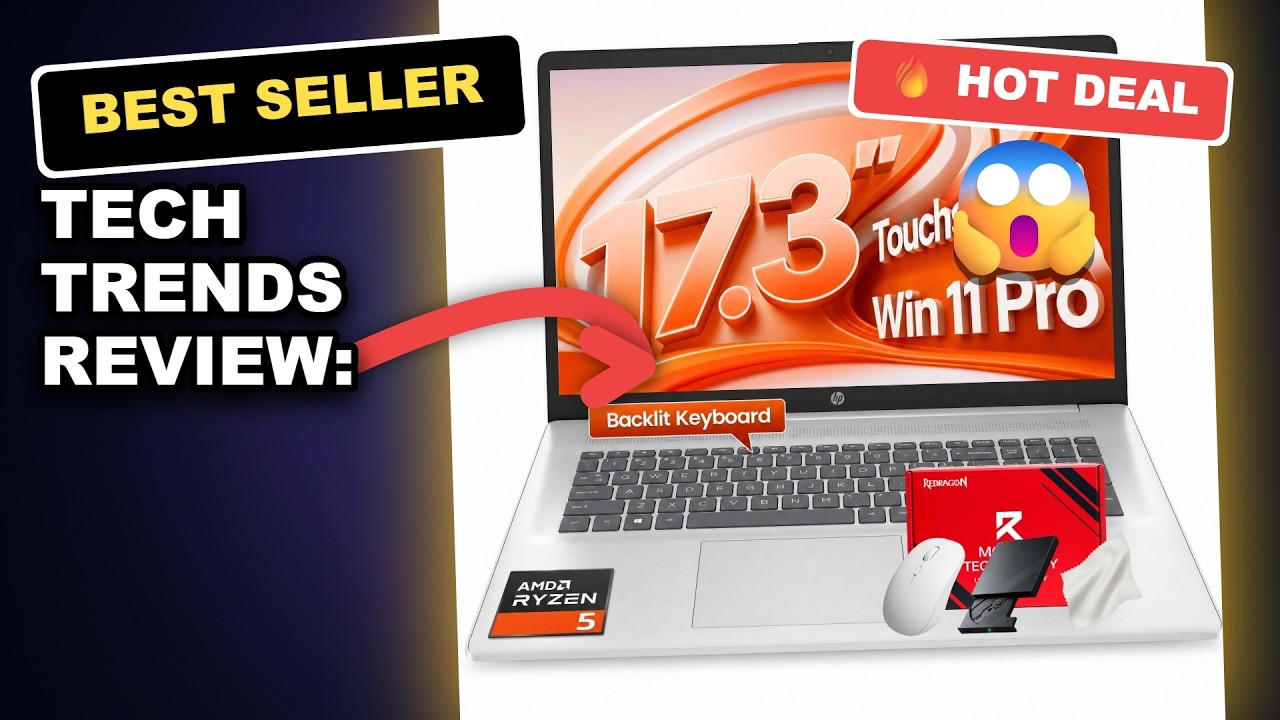 Tech Trends Review: HP 17.3 Touchscreen Business Laptop Worth It? review video
