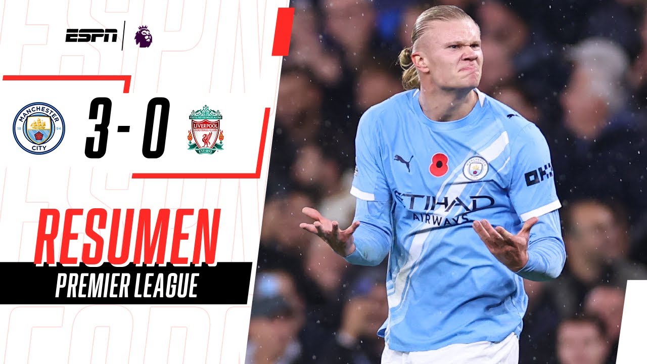 PALIZA DEL CITY AL LIVERPOOL PARA SER ESCOLTA DEL ARSENAL | Manchester City 3-0 Liverpool | RESUMEN