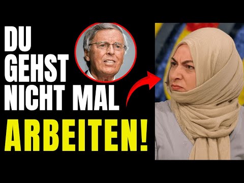 Suddenly, Wolfgang Bosbach tears into a cheeky woman wearing a headscarf in front of millions of ...