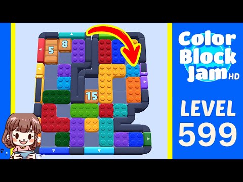 Color Block Jam Level 599 Solution Walkthrough