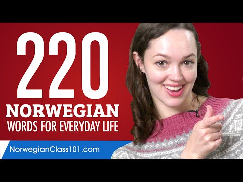 220 Norwegian Words for Everyday Life - Basic Vocabulary #11