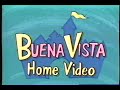 Buena Vista Home Video 1994 Company Logo VHS Capture