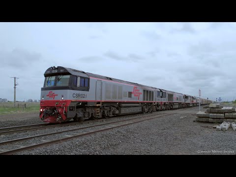 SCT 1PM9 Mixed Freight & Steel Train Exits Gheringhap Loop (5/10/2022) - PoathTV Australian Railways