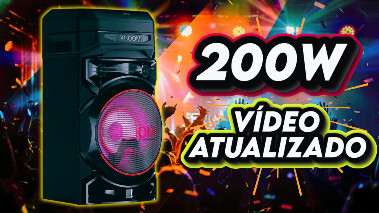 Miniatura da avaliação em vídeo de Caixa de Som LG Xboom RNC5 Bluetooth 200W Bivolt Preto