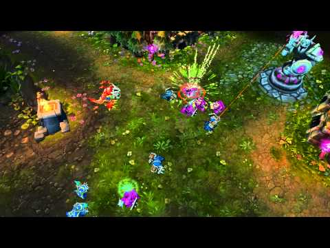 Lion Dance Kog'Maw Skin [Q] Ability Visual Changes - League of Legends