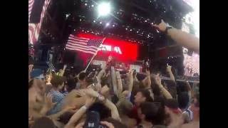 Sum 41 - Intro, Hell song, Over my head GoPro @Sziget festival 2015