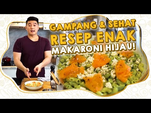 BORED WITH WHITE MACARONI? TRY MAKING GREEN MACARONI! IT'S MORE DELICIOUS AND HEALTHIER!