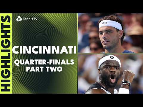 Fritz Faces Nakashima, Tiafoe & Musetti Clash | Cincinnati 2026 Quarter-Finals Highlights