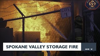 Spokane Valley storage fire