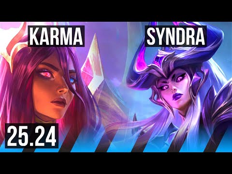 KARMA vs SYNDRA (MID) | Good KDA: 6/1/12, 23K damage | EUW Master | 25.24