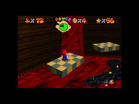 Super Mario 64 - Lethal Lava Land: Elevator Tour in the Volcano