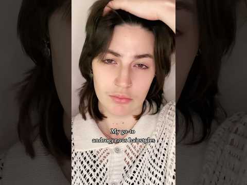 my go-to androgynous hairstyles #genderfluid #theythem #hehim #sheher #androgynous #enby #hair #fyp