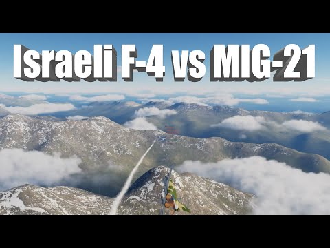 War of Attrition(1970), Israeli F-4 vs Egypt Mig-21