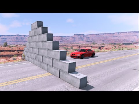 Cars vs Brick Wall – BeamNG.Drive ( BeamNG OP )
