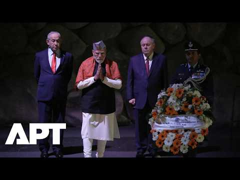 Narendra Modi Honors Holocaust Victims at Jerusalem’s Yad Vashem | APT