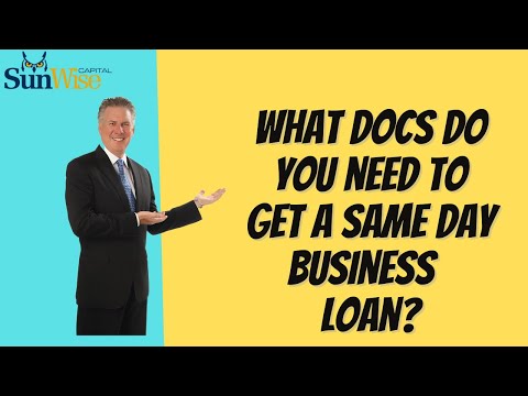 Same Day Loan Requirements