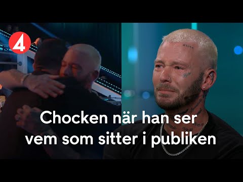Starka känslor när Joakim Lundells stödperson oväntat sitter i publiken