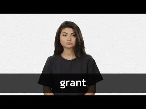 How to pronounce GRANT in English | Collins