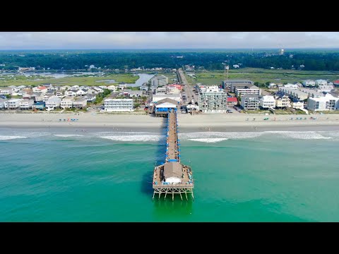 Imágenes de drones del muelle de Garden City