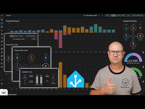 Energy control - 3 Home Assistant energy dashboard cards in focus