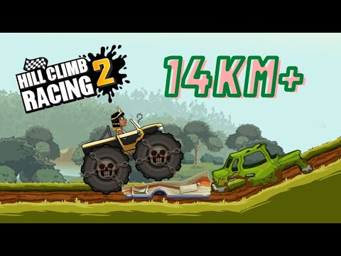 14km+ MONSTER TRUCK in BACKWATER BOG - Hill Climb Racing 2 Adventure