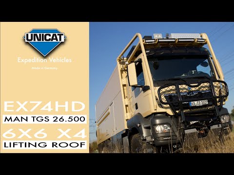 UNICAT Expedition Vehicle EX74HD MAN TGS 26.500 6X6 X4