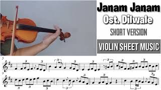 Download lagu Free Sheet || Janam Janam - Ost. Dilwale || Violin Sheet Music mp3