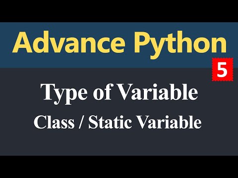 Class Variable or Static Variable in Python Hindi