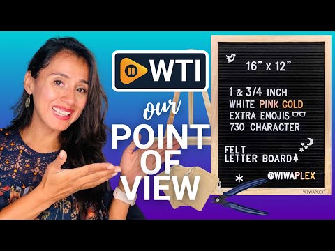 Black Felt Letter Board - WTI product video review