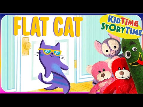 Flat Cat 😺 Cat book read aloud for kids