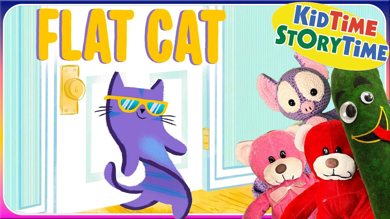 Flat Cat 😺 Cat book read aloud for kids