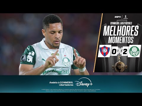 Gols e lances de Cerro Porteño x Palmeiras