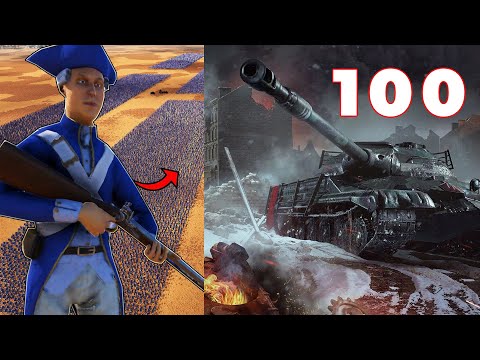 UEBS 2 | 100 tanks vs 100 000 french soldiers | Ultimate Epic Battle Simulator 2