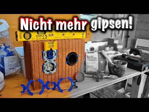 Fix flush-mounted boxes WITHOUT electrician's plaster with Klemmfix!