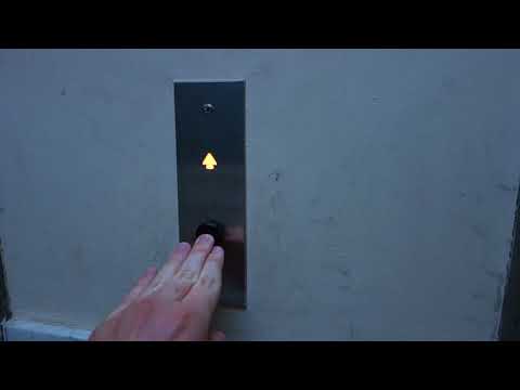 BEAUTIFUL, ANTIQUE Otis Black Button Traction Elevators at 402 W. Pender, Vancouver, BC