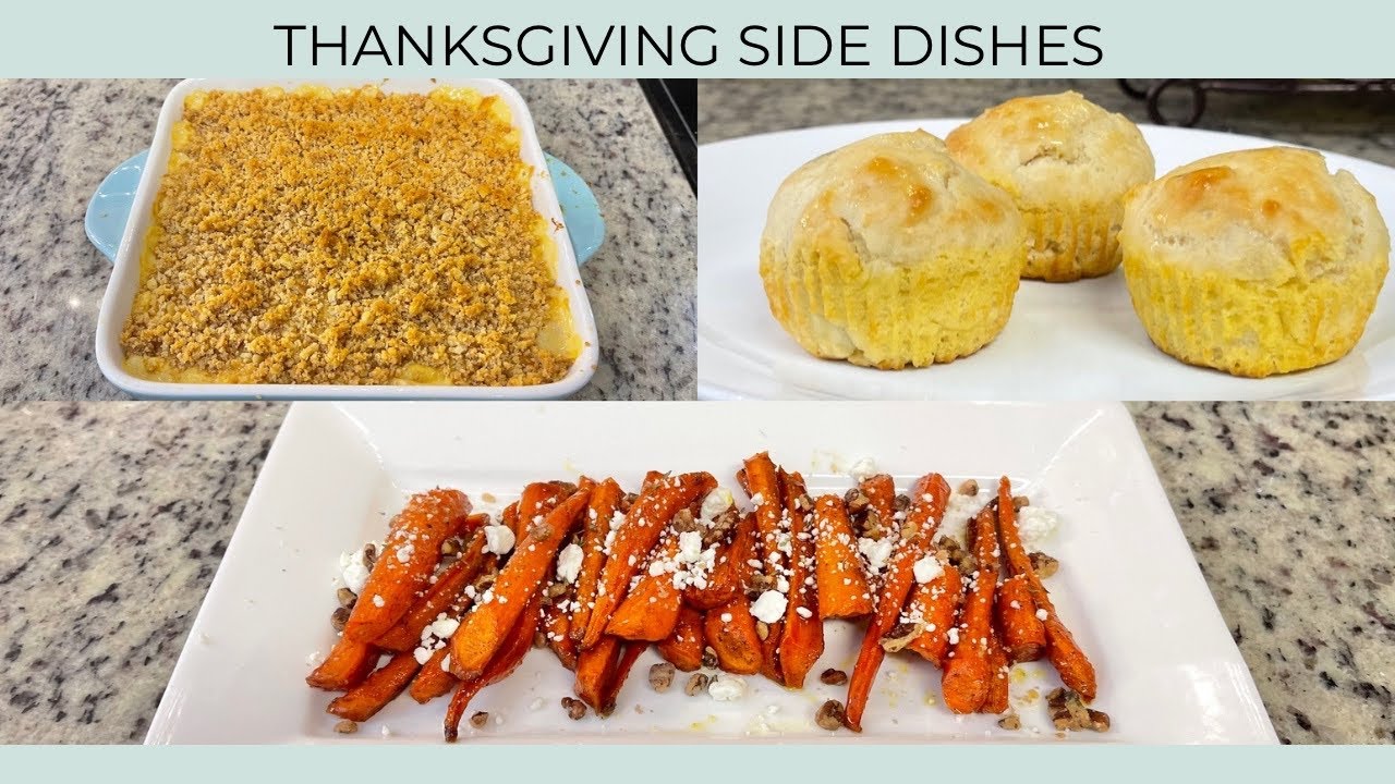 THANKSGIVING SIDES COLLAB | CABBAGE AU GRATIN | EASY MAYO ROLLS | ROASTED CARROTS | HOLIDAY RECIPES