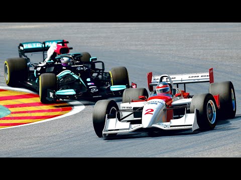 Mercedes F1 2021 vs IndyCar 1999 at Spa