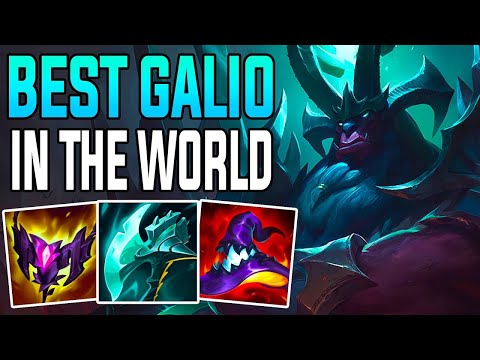GALIO BOT 100% SLICES TOPLANERS INTO PIECES! (HILARIOUS) - S13 Galio Gameplay Guide