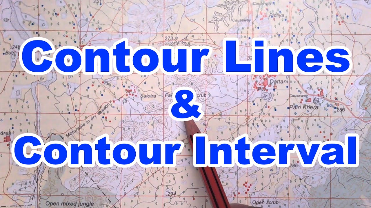 Contour lines and Contour Interval, Relief Features in a Toposheet | ICSE Geography