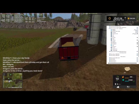 RDAllen Live Stream Multiplayer Farming Simulator 17 Pleasant Valley Harvesting Rice