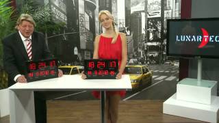 Lunartec Multi-LED-Uhr mit Datum & Temperatur