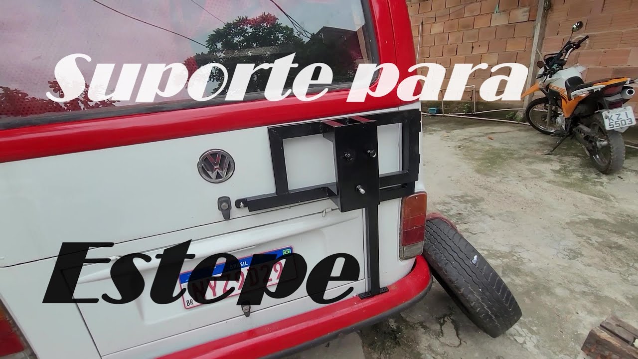 Suporte estepe traseiro para kombi
