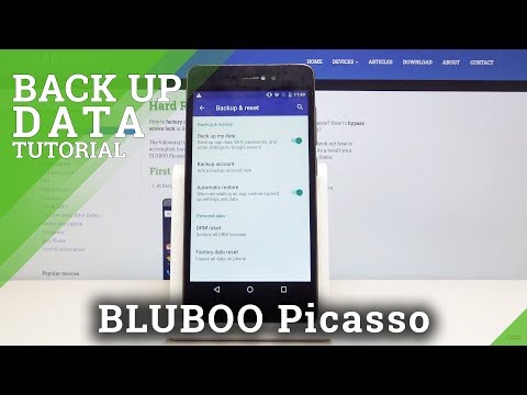 How to Create Google Backup in BLUBOO Picasso – Allow Google Backup